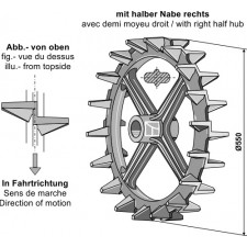 Roue à came - Ø550mm - AG007513