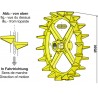 Roue à came - Ø530mm - Väderstad - 101005