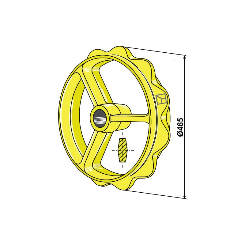 Roue cambridge - Ø470mm - Väderstad - 301002