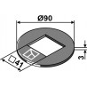 Rondelle de réglage Ø90x3x41 - Güttler - 13550000