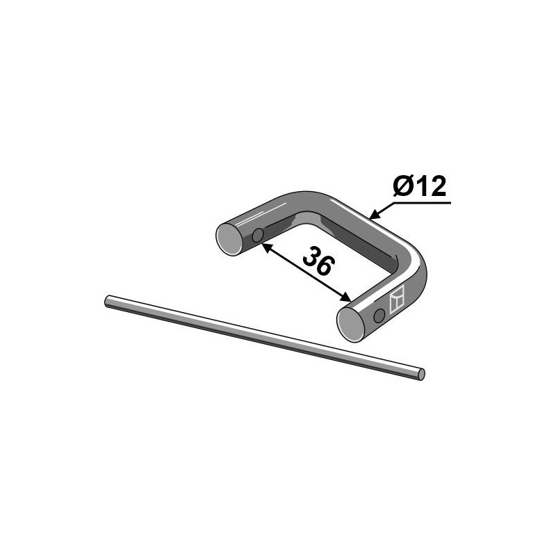 Raccord pour chaîne sans plaque Ø12