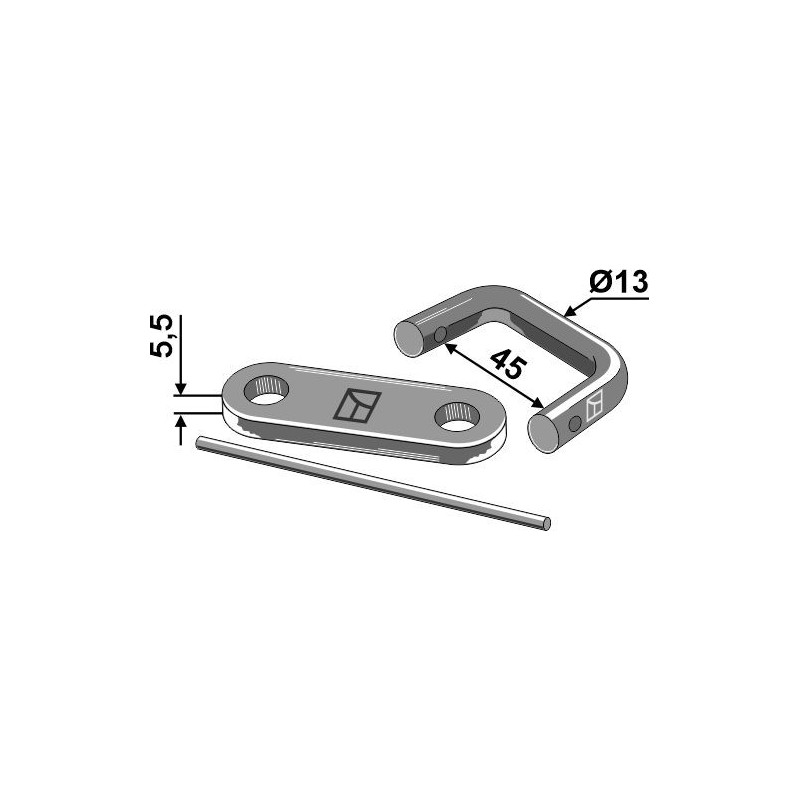 Raccord pour chaîne Ø13 - AG007877