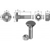 Boulon de charrue M10 x 1,5 x 45 et écrou hexagonal
