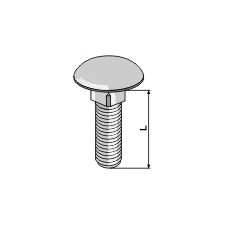 Boulon M8 galvanisé sans écrou - AG008448