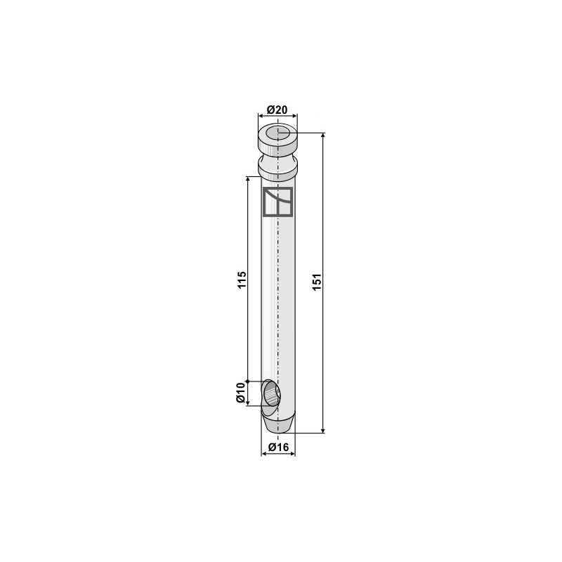 Piton pour barres de poussée - AG011237