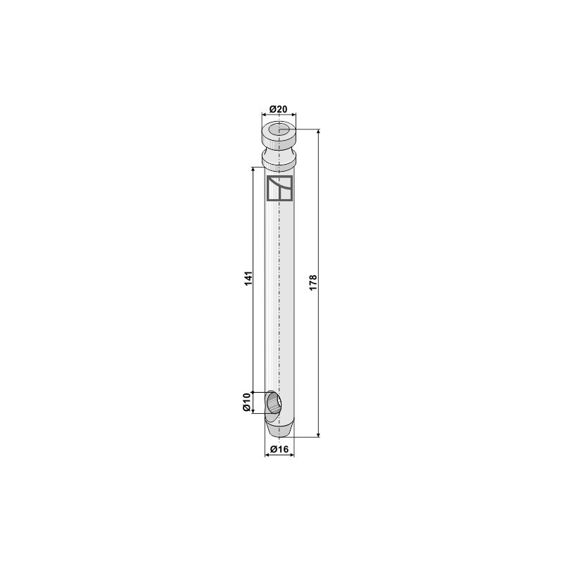 Piton pour barres de poussée - AG011236