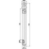 Piton pour barres de poussée - AG011236