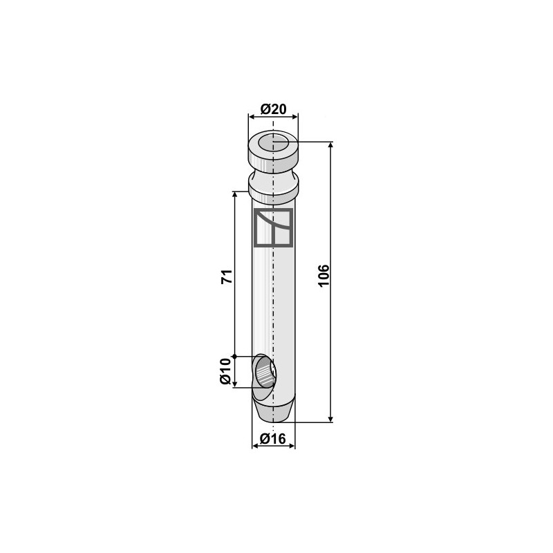 Piton pour barres de poussée - AG011235