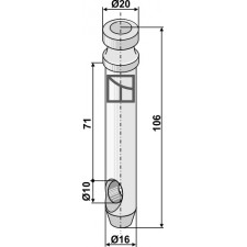 Piton pour barres de poussée - AG011235