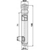 Piton pour barres de poussée - AG011235