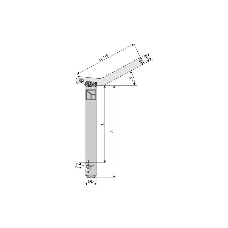 Pitons de sûreté pour barres de poussée - AG011226