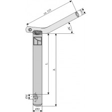 Pitons de sûreté pour barres de poussée - AG011226