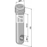 Piton pour barres inférieures - Cat. III - AG011177