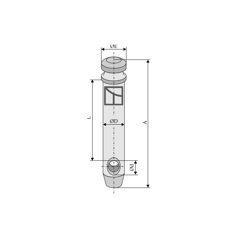 Piton pour barres de poussée - AG011164