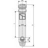 Piton pour barres de poussée - AG011163