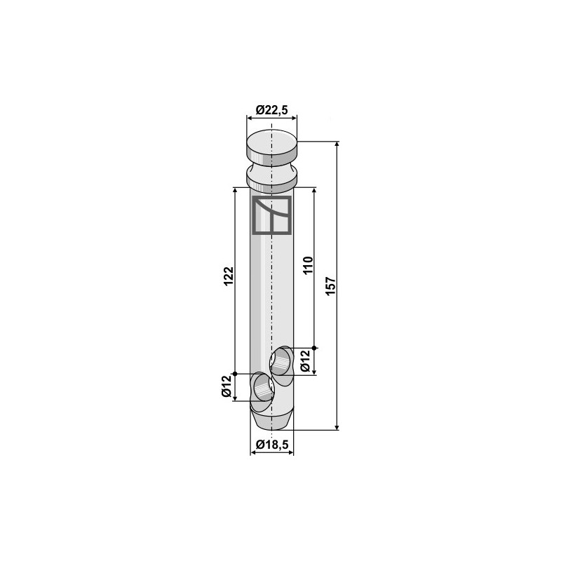 Piton pour barres de poussée - AG011162