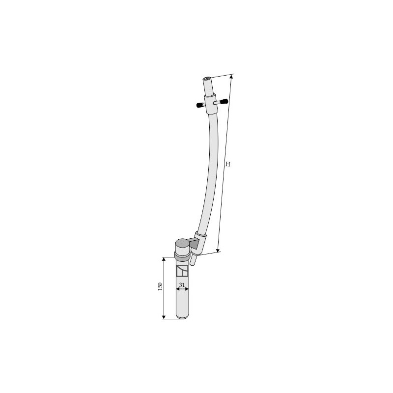 Piton de sécurité pour remorques modèle Deutz - AG011140