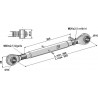 Barre de poussée à borne traîtée M20x2,5 - AG016197