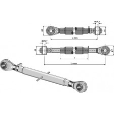 Barre de poussée à borne traîtée M27 x 3 - AG011079