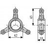 Contre-écrou étoile triangle - AG011004