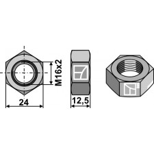 contre-écrou - hexagonal - AG010976