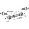 Barre de poussée à borne traîtée M24 x 3 - AG010936