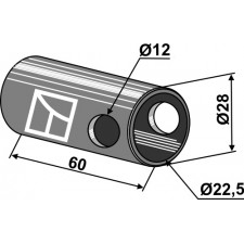 Entretoise de réduction Cat. II-I - AG010094