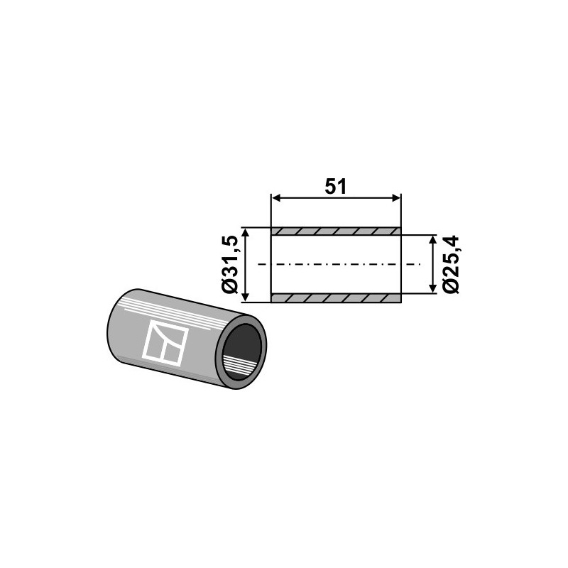 Entretoise de réduction pour rotules de crochets automatiques - AG010093