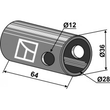 Entretoise de réduction Cat. III-II - AG010091