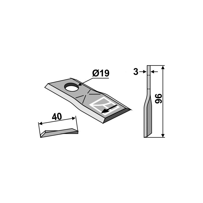 Couteau pour faucheuse - Pöttinger - 434979 / 434997 / 434995