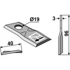 Couteau pour faucheuse - Pöttinger - 434979 / 434997 / 434995