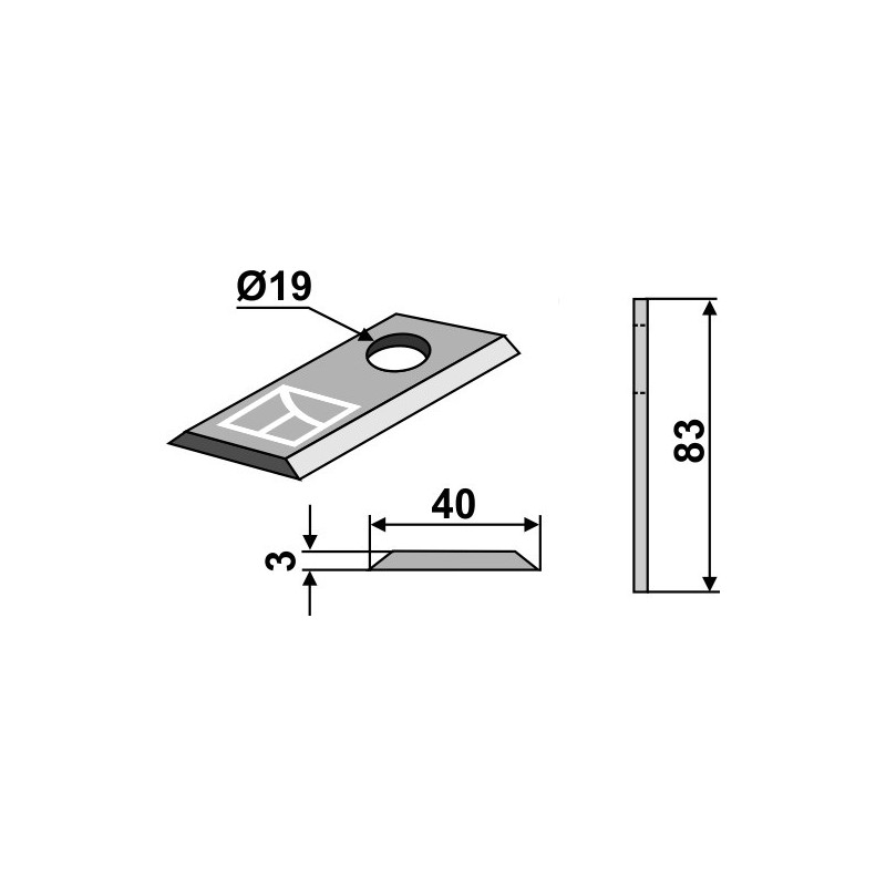 Couteau pour faucheuse - Krone - 143149.0