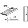 Couteau pour faucheuse - Krone - 143149.0