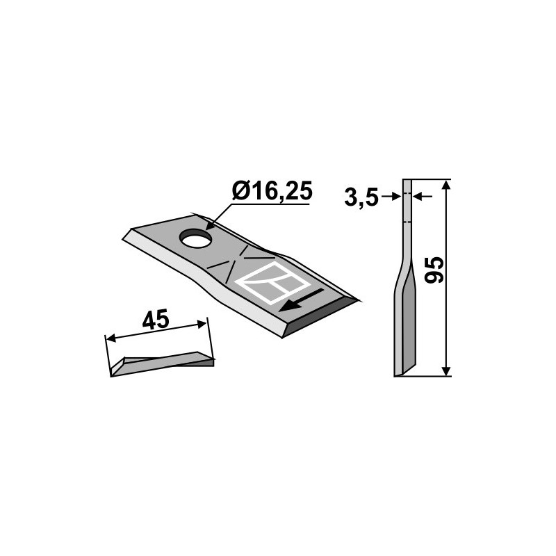 Couteau pour faucheuse - New Holland - 766727