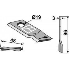 Couteau pour faucheuse - Krone - 151386.0