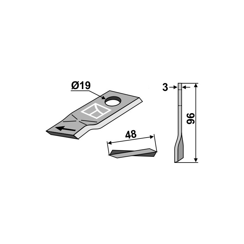 Couteau pour faucheuse - Krone - 151385.0