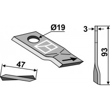 Couteau pour faucheuse - Krone - 145868.1