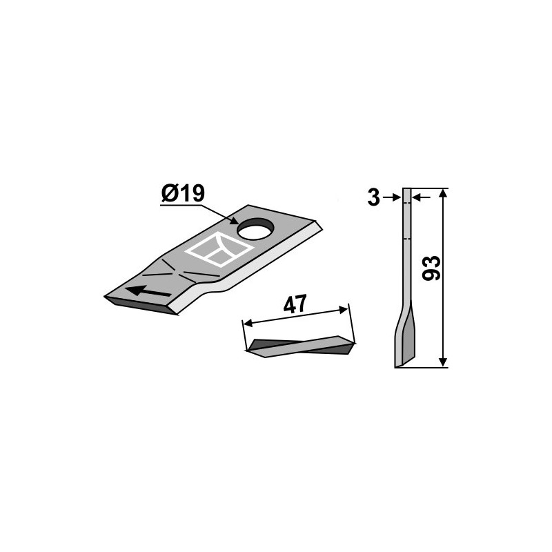 Couteau pour faucheuse - Krone - 145869.1