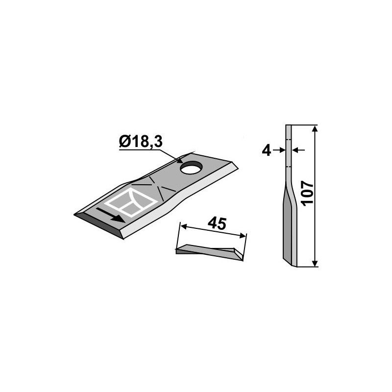 Couteau pour faucheuse - New Holland - 853819