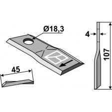 Couteau pour faucheuse - New Holland - 853820