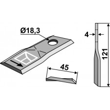 Couteau pour faucheuse - Kuhn - 56451200