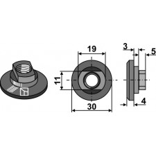 Écrou M10x1,5