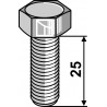 Boulon pour couteaux de faucheuses - M10x1,5 - 10.9 - B.C.S. - 56226918