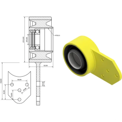 Palier caoutchouc complet adaptable - Vaderstad - 452680