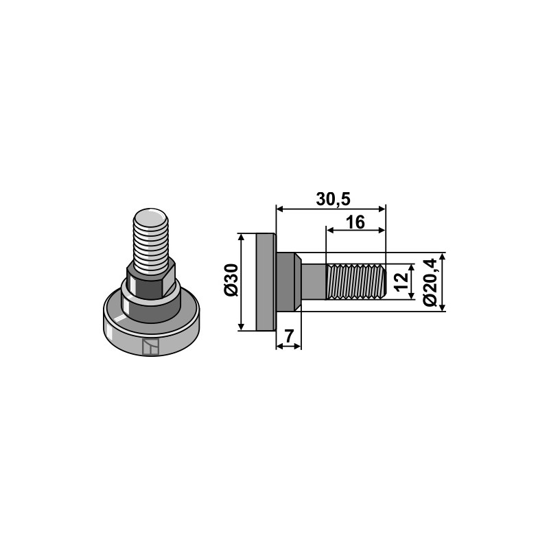 Boulon pour couteau - AG002277