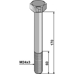 Boulon M24x3 - 8.8 - AG003438