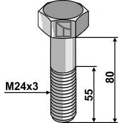 Boulon M24x3 - 8.8 - AG003439