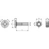 Boulon de charrue M16 x 1,5 x 80 et écrou hexagonal