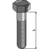 Boulon à tête hexagonale M10 sans écrou - AG008344