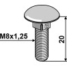 Boulon à tête bombée - galvanisé - AG008444